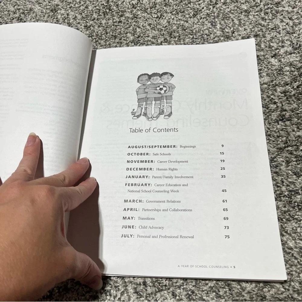 A Year of School Counseling Tools, Techniques, Themes Book